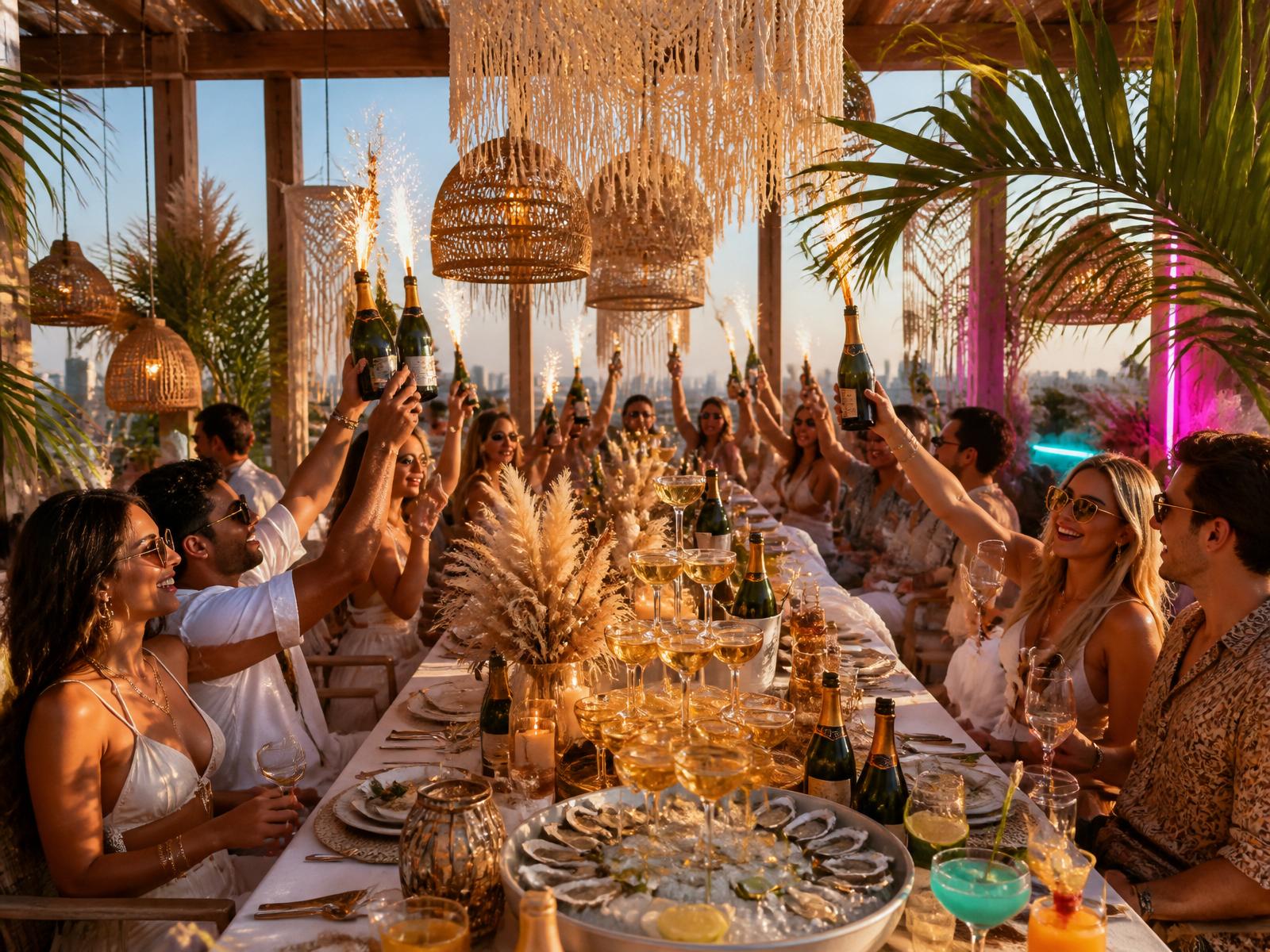 Sunday brunch — Ibiza meets Tulum on the Exotic Xchange rooftop